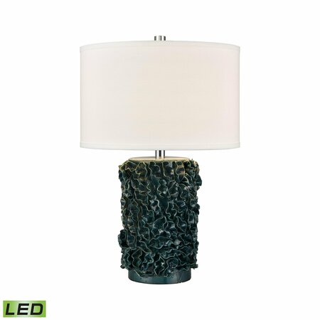 ELK SIGNATURE Larkin 25'' High 1-Light Table Lamp - Green Glazed - Includes LED Bulb H0019-11091-LED
